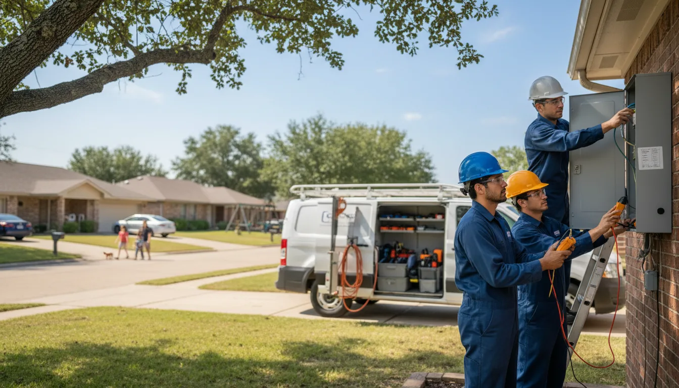 Certified electrician providing emergency electrical services in Benton, IA